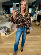 Coming This Way Patterned Pleated Top-Anniewear-Anna Kaytes Boutique, Women's Fashion Boutique in Grinnell, Iowa