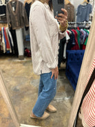 Spring Ahead Button-Down Top-Long Sleeves-be cool-Anna Kaytes Boutique, Women's Fashion Boutique in Grinnell, Iowa