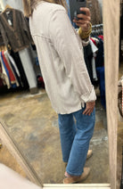 Spring Ahead Button-Down Top-Long Sleeves-be cool-Anna Kaytes Boutique, Women's Fashion Boutique in Grinnell, Iowa