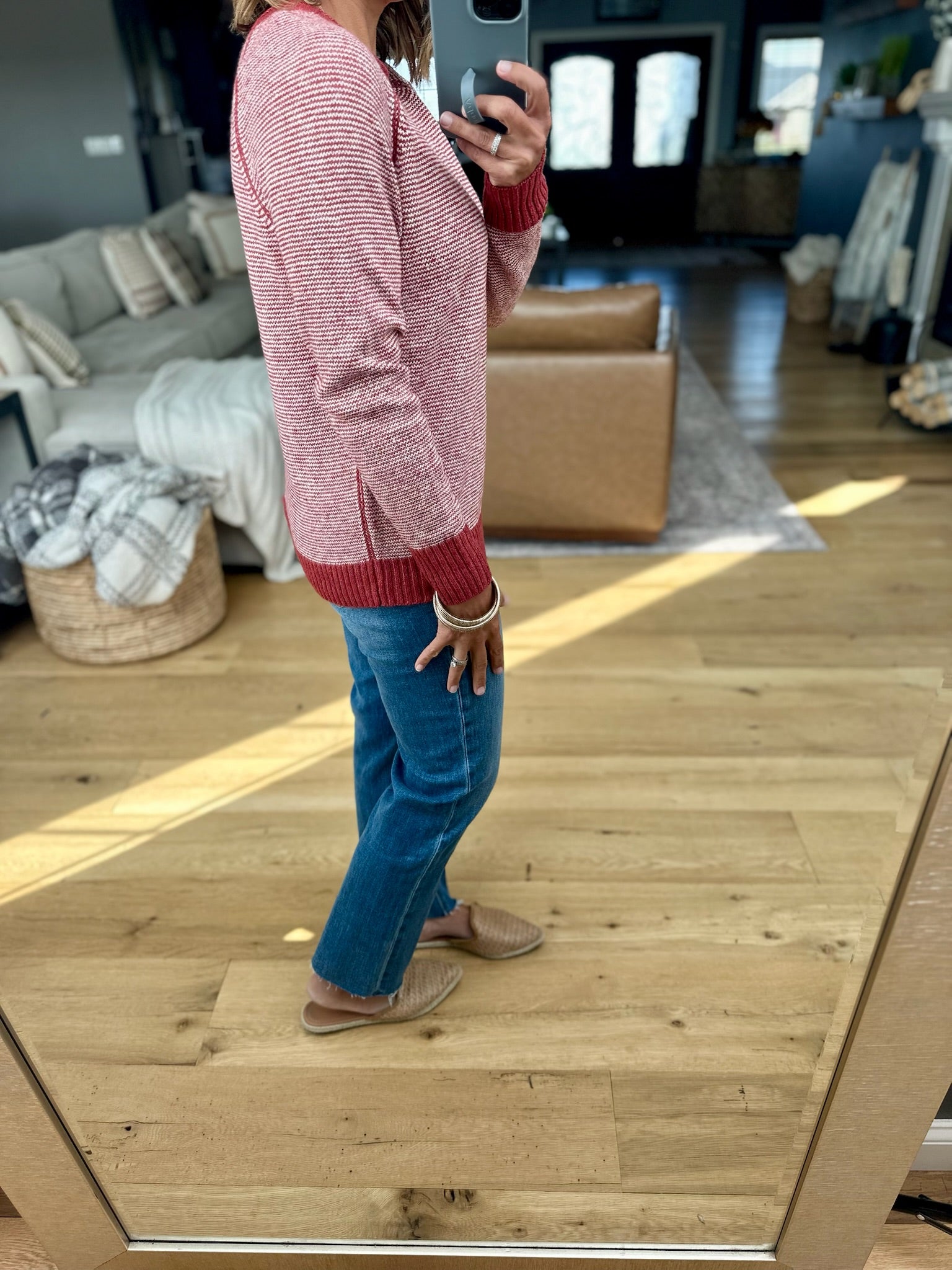 Needless To Say Striped Sweater-Staccato-Anna Kaytes Boutique, Women's Fashion Boutique in Grinnell, Iowa