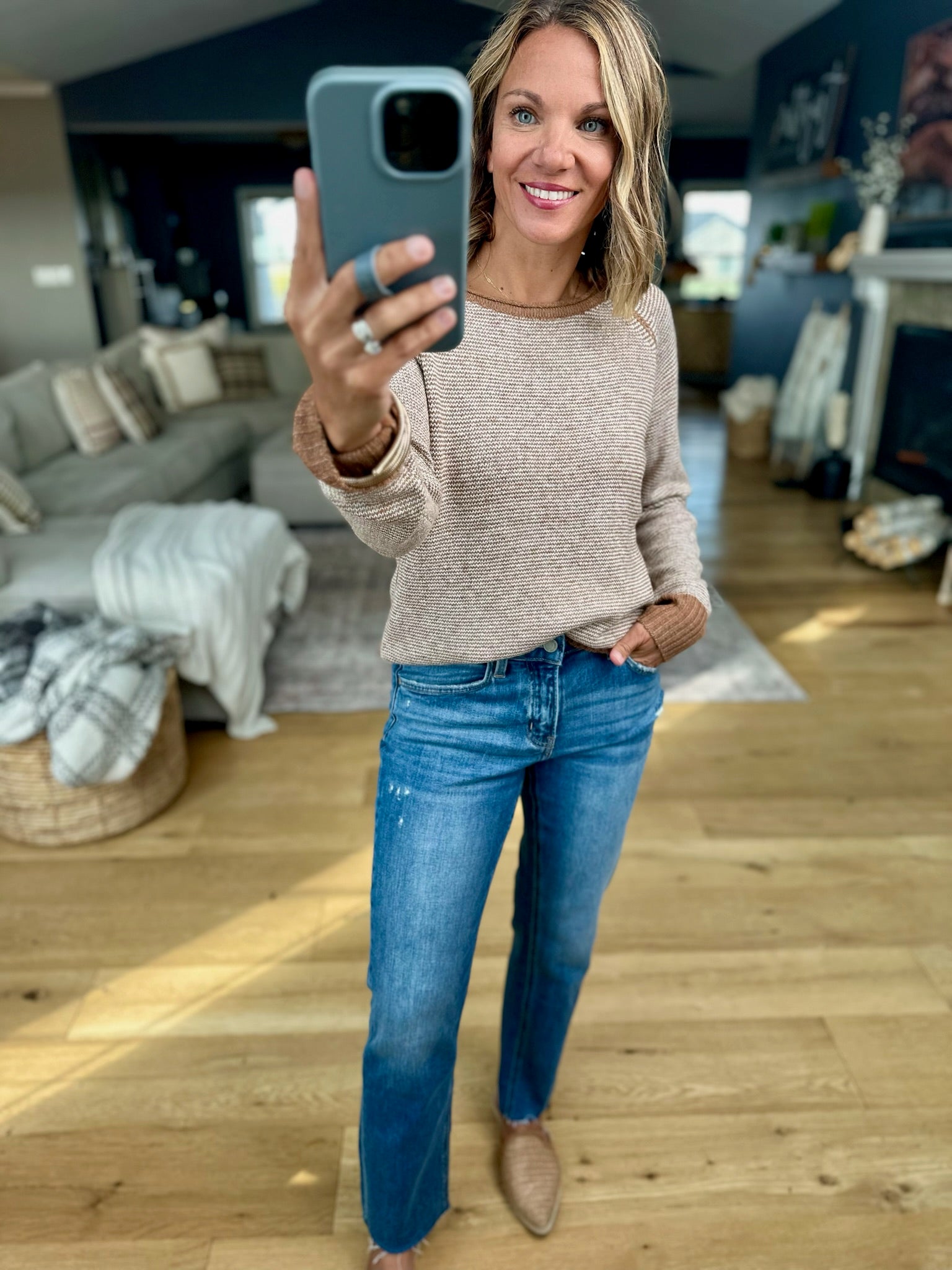 Needless To Say Striped Sweater-Staccato-Anna Kaytes Boutique, Women's Fashion Boutique in Grinnell, Iowa