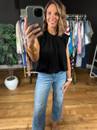 Aside From You Bubble-Hem Top-Short Sleeves-Entro-Anna Kaytes Boutique, Women's Fashion Boutique in Grinnell, Iowa