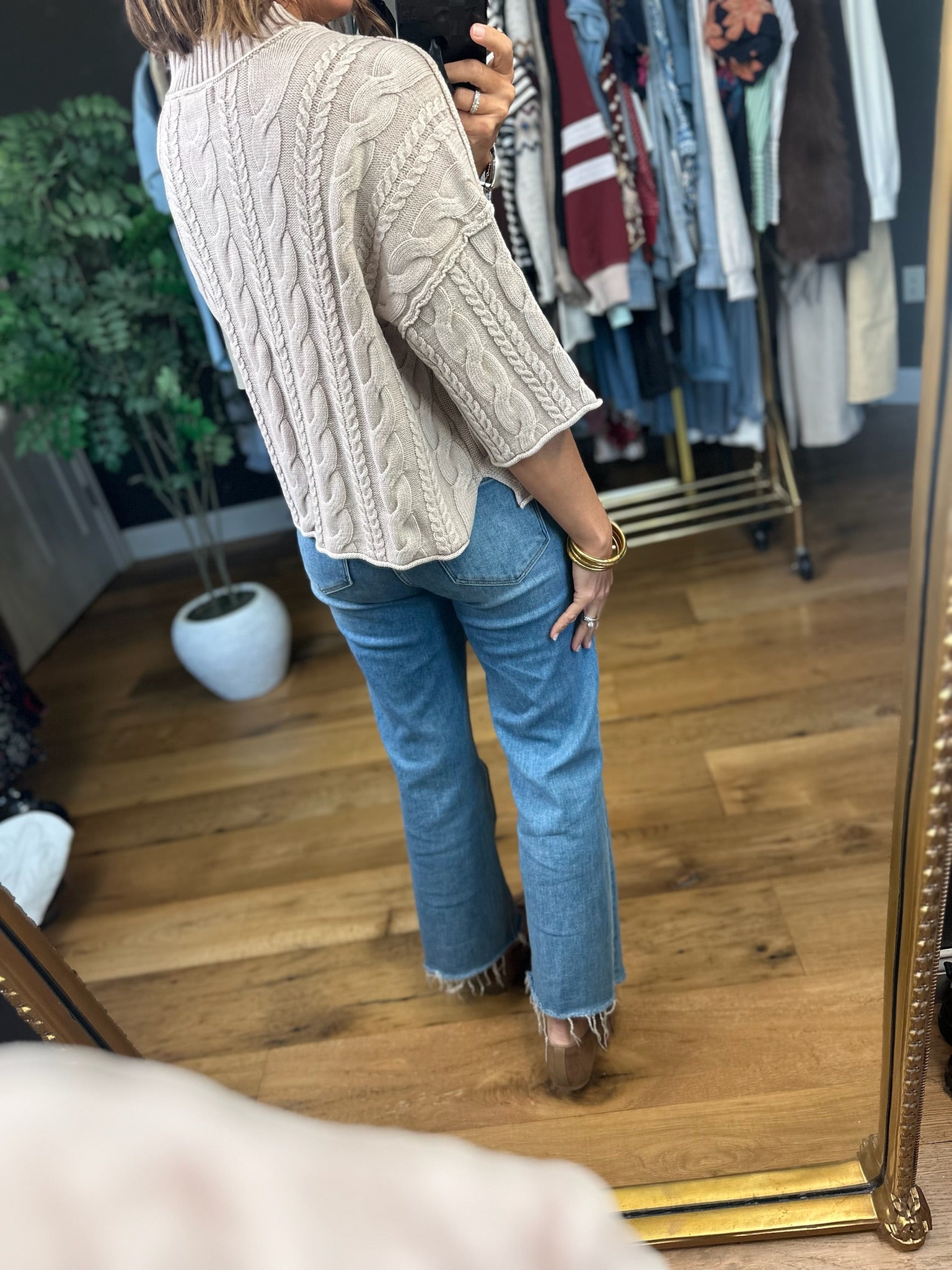 Never Lonely Cable-Knit Sweater-Sweaters-Blu Pepper-Anna Kaytes Boutique, Women's Fashion Boutique in Grinnell, Iowa