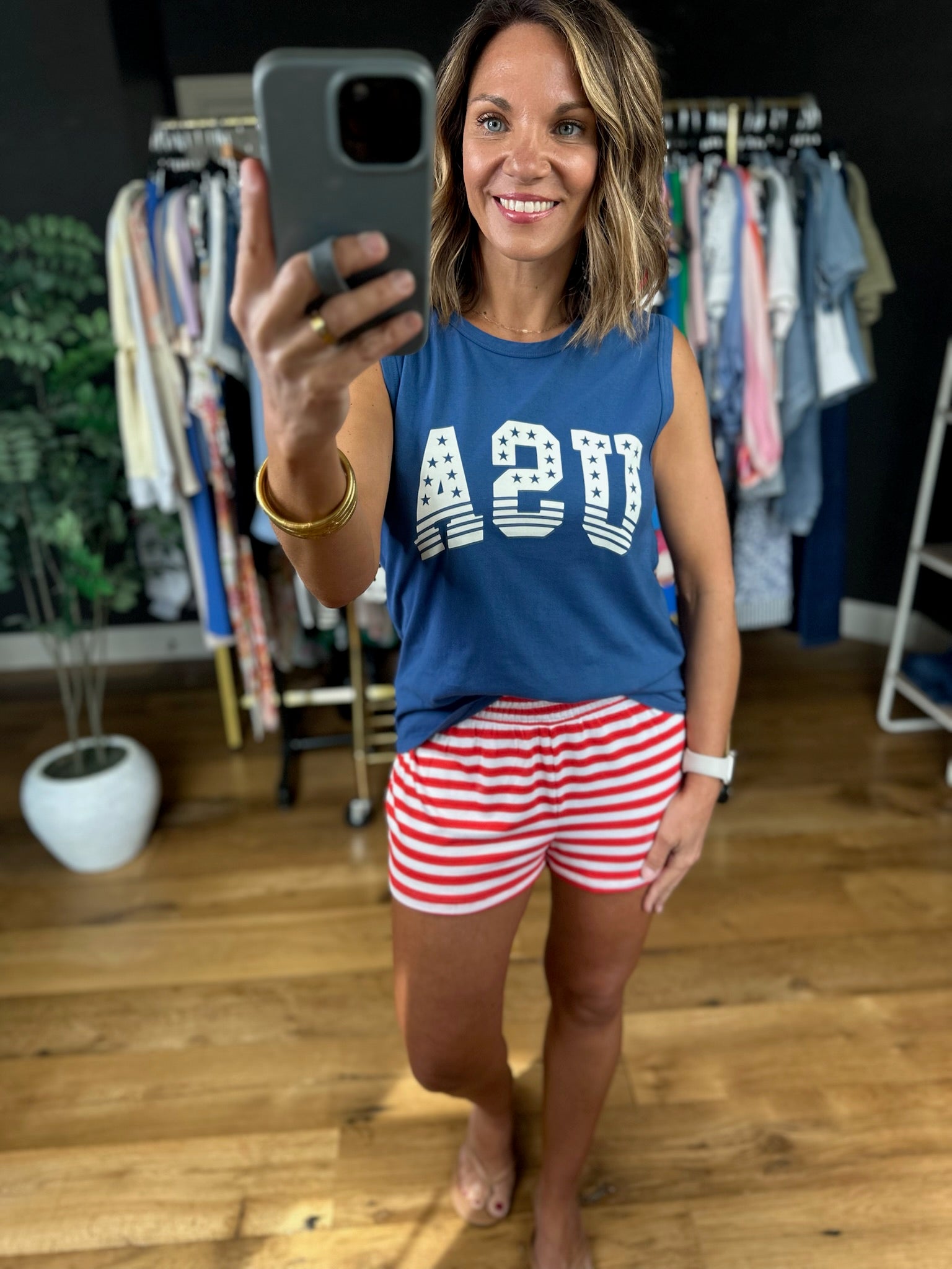 Z Supply Stars and Stripes Muscle Tank-Sleeveless-Z Supply-Anna Kaytes Boutique, Women's Fashion Boutique in Grinnell, Iowa