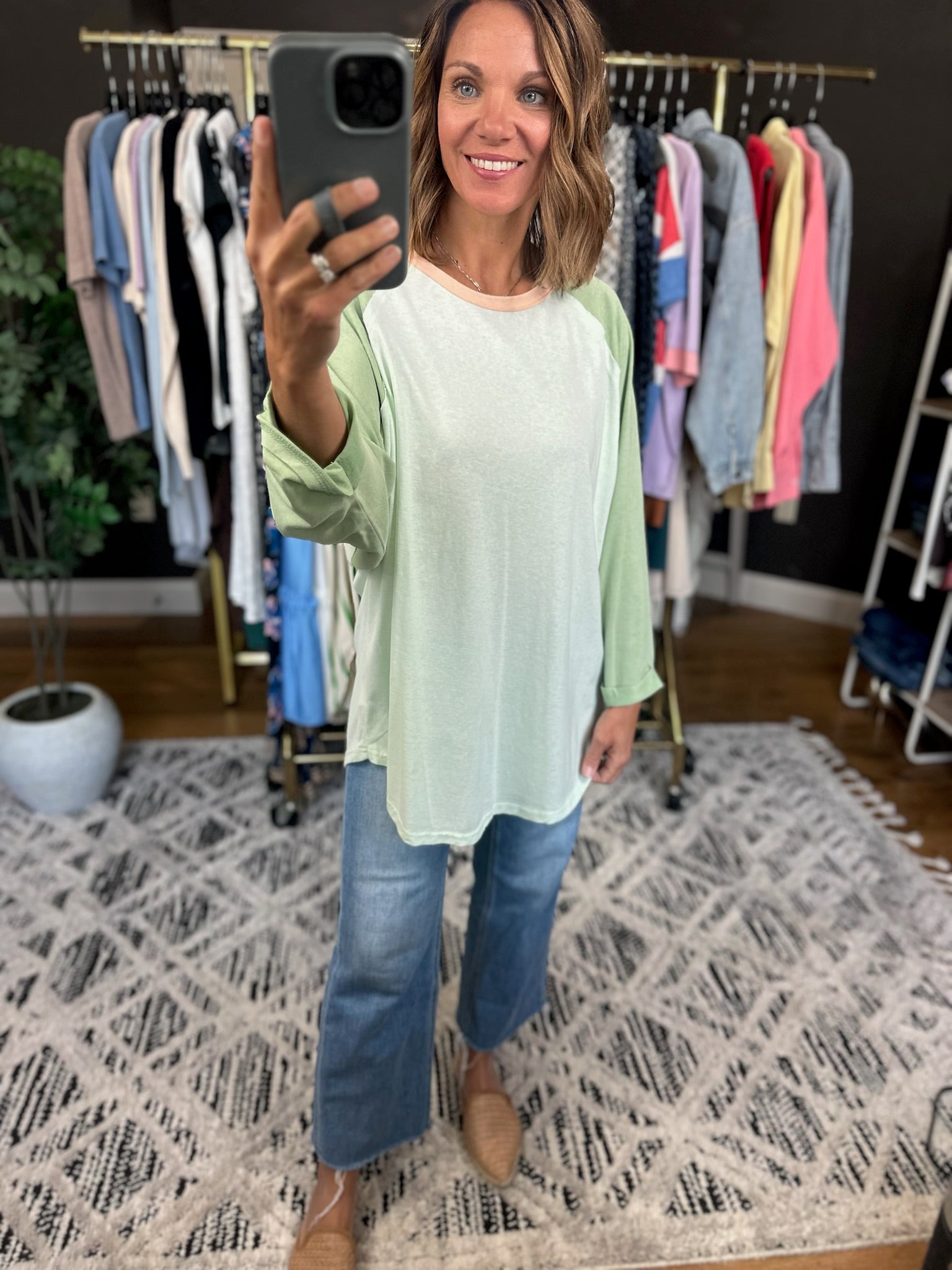 Last Look 3/4 Sleeve Dolman Top-Short Sleeves-Easel-Anna Kaytes Boutique, Women's Fashion Boutique in Grinnell, Iowa