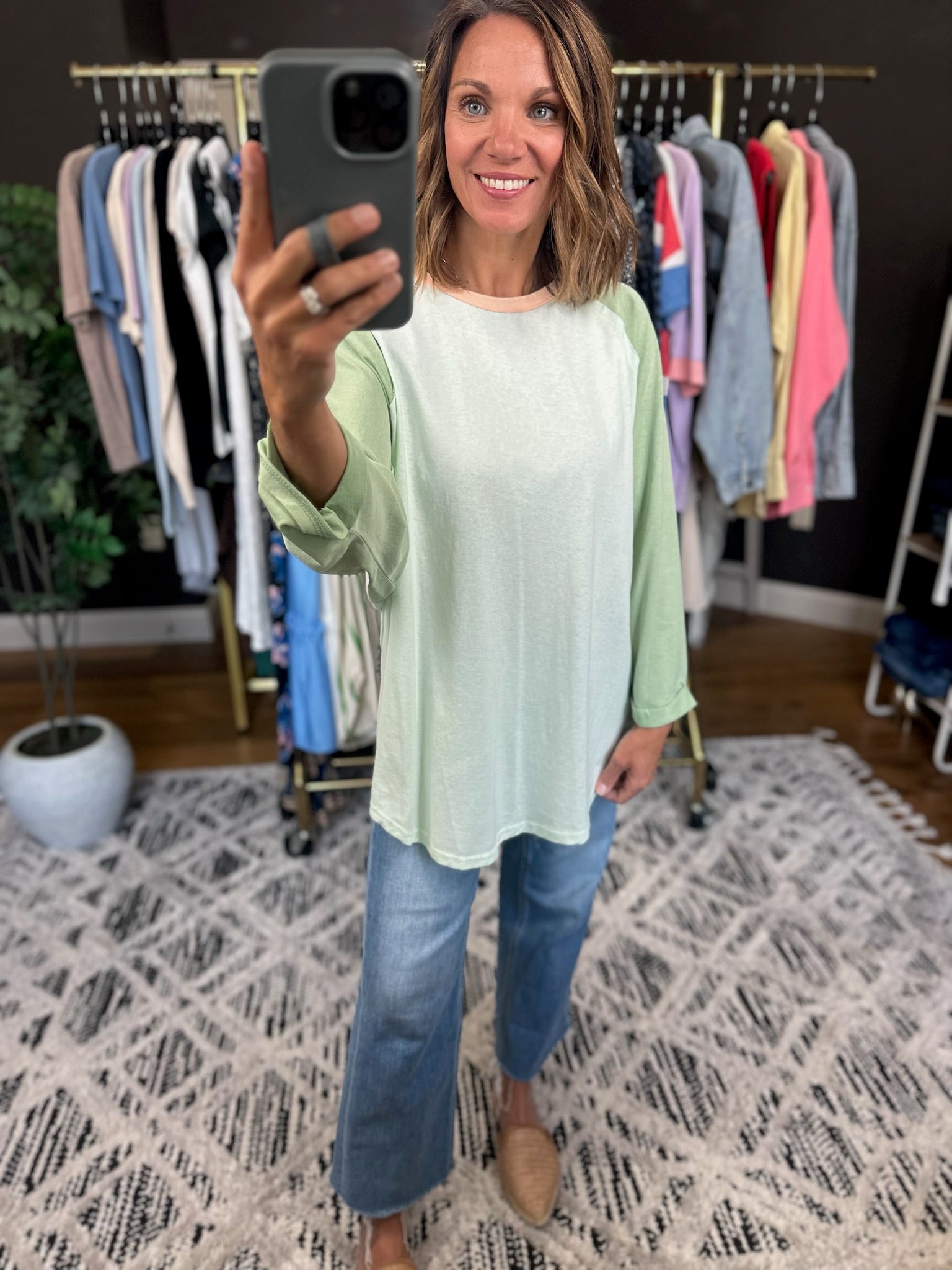 Last Look 3/4 Sleeve Dolman Top-Short Sleeves-Easel-Anna Kaytes Boutique, Women's Fashion Boutique in Grinnell, Iowa