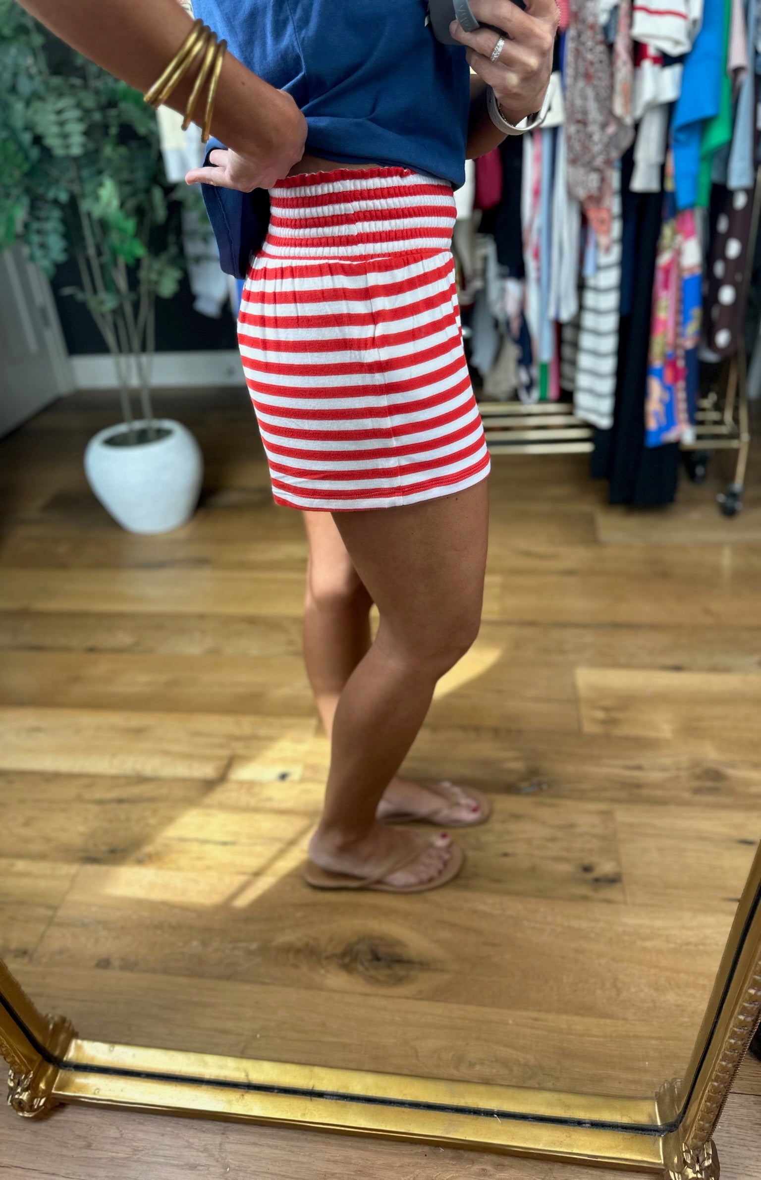 Z Supply Dawn Stripe Short-Shorts-Z Supply-Anna Kaytes Boutique, Women's Fashion Boutique in Grinnell, Iowa