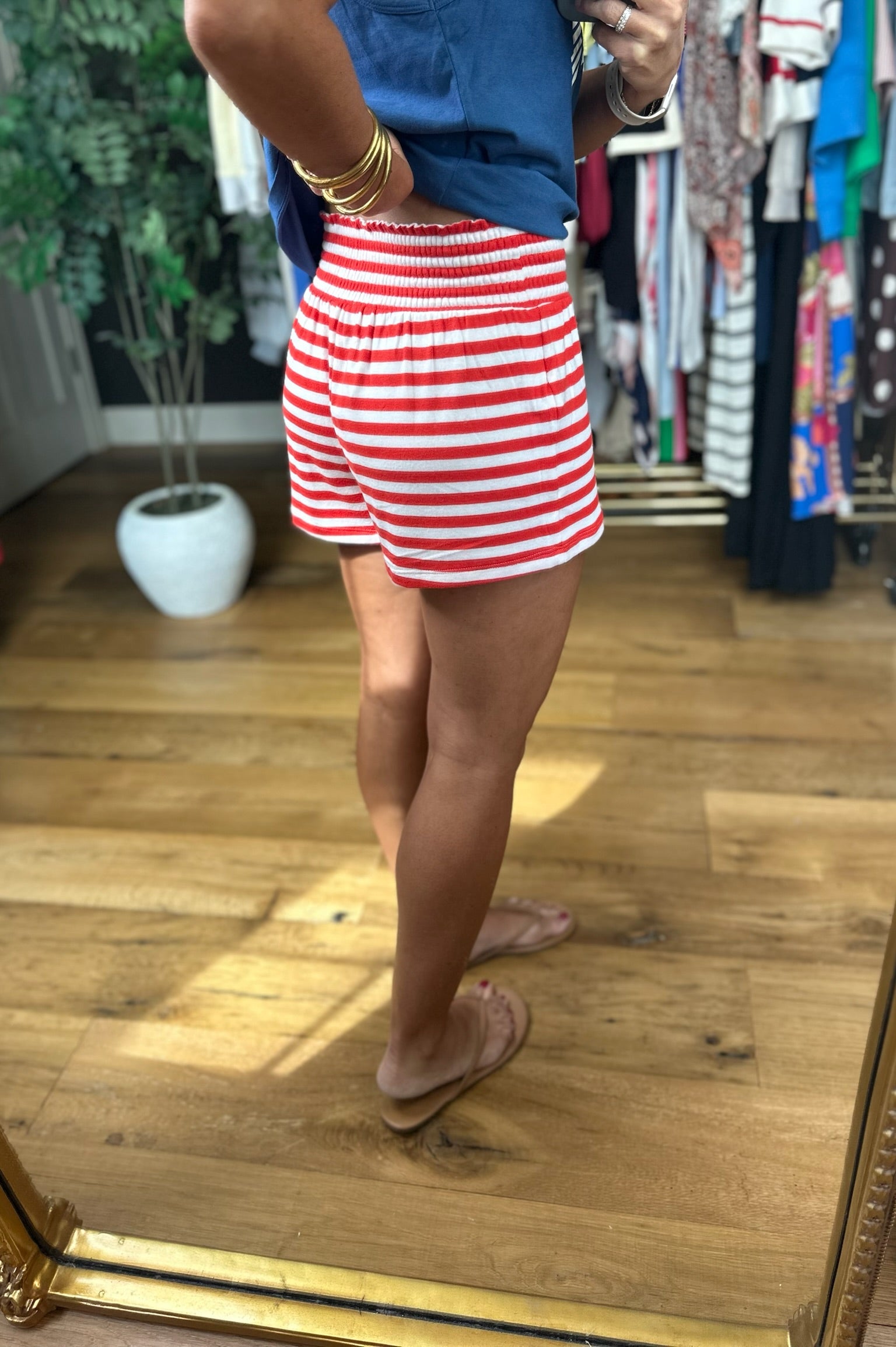 Z Supply Dawn Stripe Short-Shorts-Z Supply-Anna Kaytes Boutique, Women's Fashion Boutique in Grinnell, Iowa