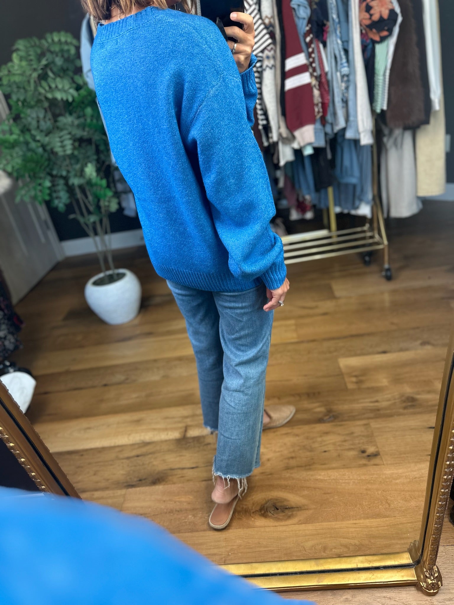 Matching Energy Crew Sweater-Sweaters-By Together-Anna Kaytes Boutique, Women's Fashion Boutique in Grinnell, Iowa