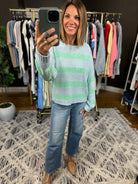Sweeter Soul Striped Knit Top-Sweaters-Wishlist-Anna Kaytes Boutique, Women's Fashion Boutique in Grinnell, Iowa
