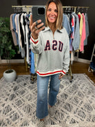 USA Vintage Quarter Zip-Sweaters-Wishlist-Anna Kaytes Boutique, Women's Fashion Boutique in Grinnell, Iowa