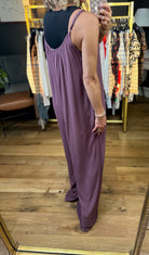 Pull It Together Wide-Leg Jumpsuit - Plum-Wasabi & Mint-Anna Kaytes Boutique, Women's Fashion Boutique in Grinnell, Iowa