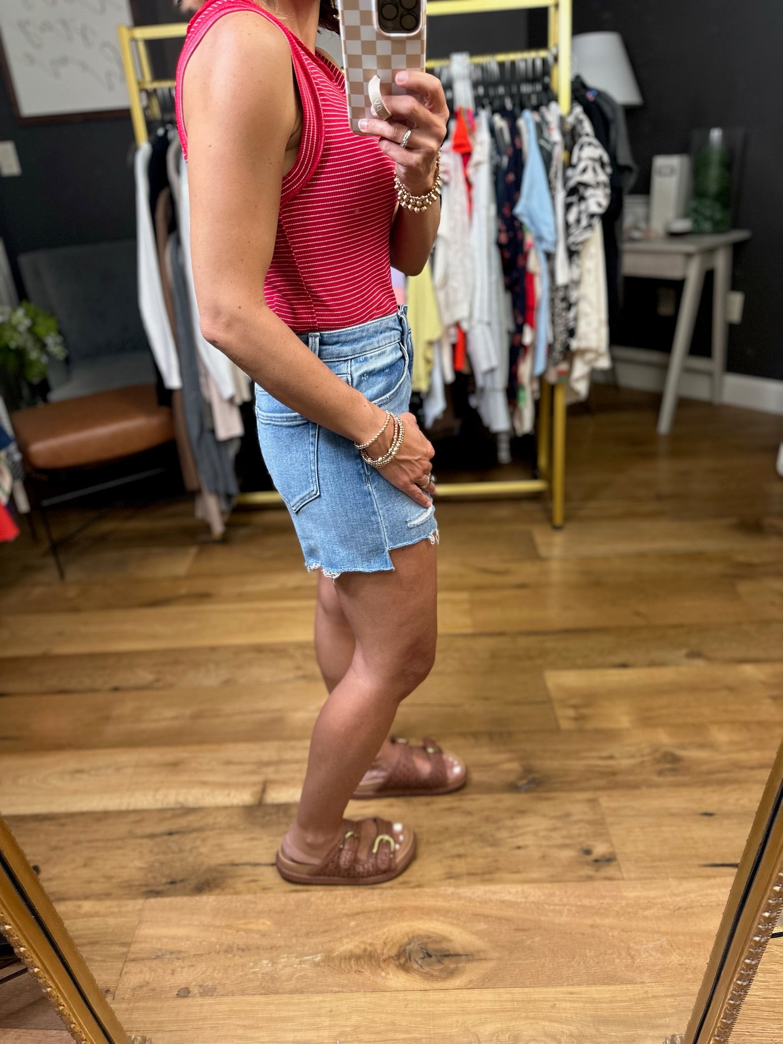 The Peyton High-Rise Cut-Off Shorts-Vervet-Anna Kaytes Boutique, Women's Fashion Boutique in Grinnell, Iowa