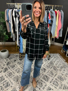 Make It Known Plaid Button-Down Top-Long Sleeves-The Workshop-Anna Kaytes Boutique, Women's Fashion Boutique in Grinnell, Iowa