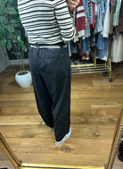 The Margot Mineral Wash Tie-Waist Pant-Pants-ee:some-Anna Kaytes Boutique, Women's Fashion Boutique in Grinnell, Iowa