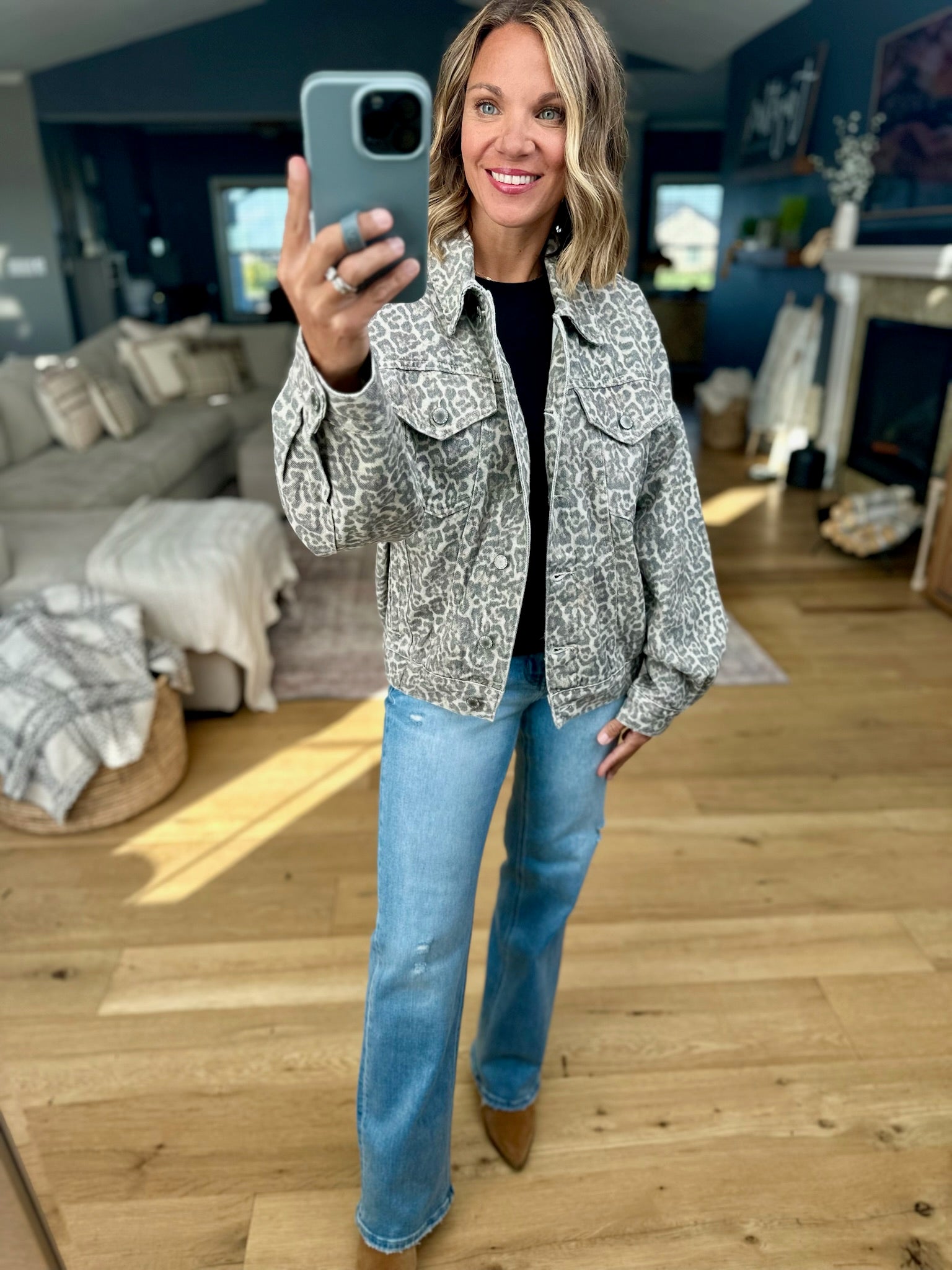 All Figured Out Leopard Print Jacket-Wishlist-Anna Kaytes Boutique, Women's Fashion Boutique in Grinnell, Iowa