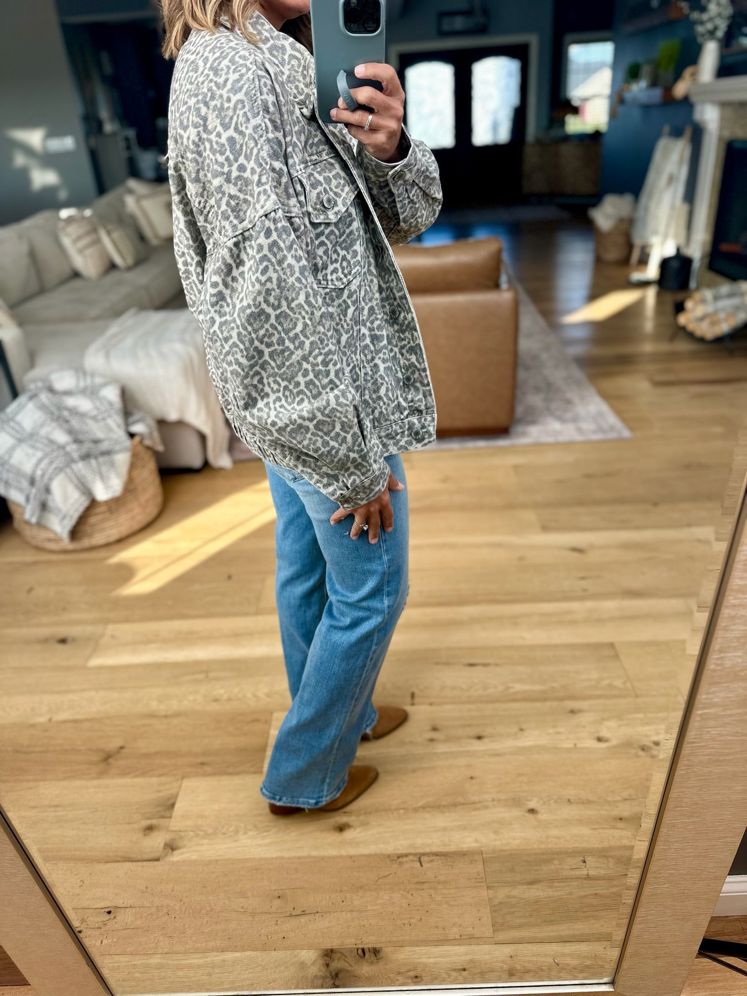 All Figured Out Leopard Print Jacket-Wishlist-Anna Kaytes Boutique, Women's Fashion Boutique in Grinnell, Iowa