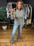 Carried Away Striped Long Sleeve Top-Long Sleeves-Thread & Supply-Anna Kaytes Boutique, Women's Fashion Boutique in Grinnell, Iowa