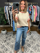 The Right Kind Trim Knit Top-Sweaters-Wishlist-Anna Kaytes Boutique, Women's Fashion Boutique in Grinnell, Iowa