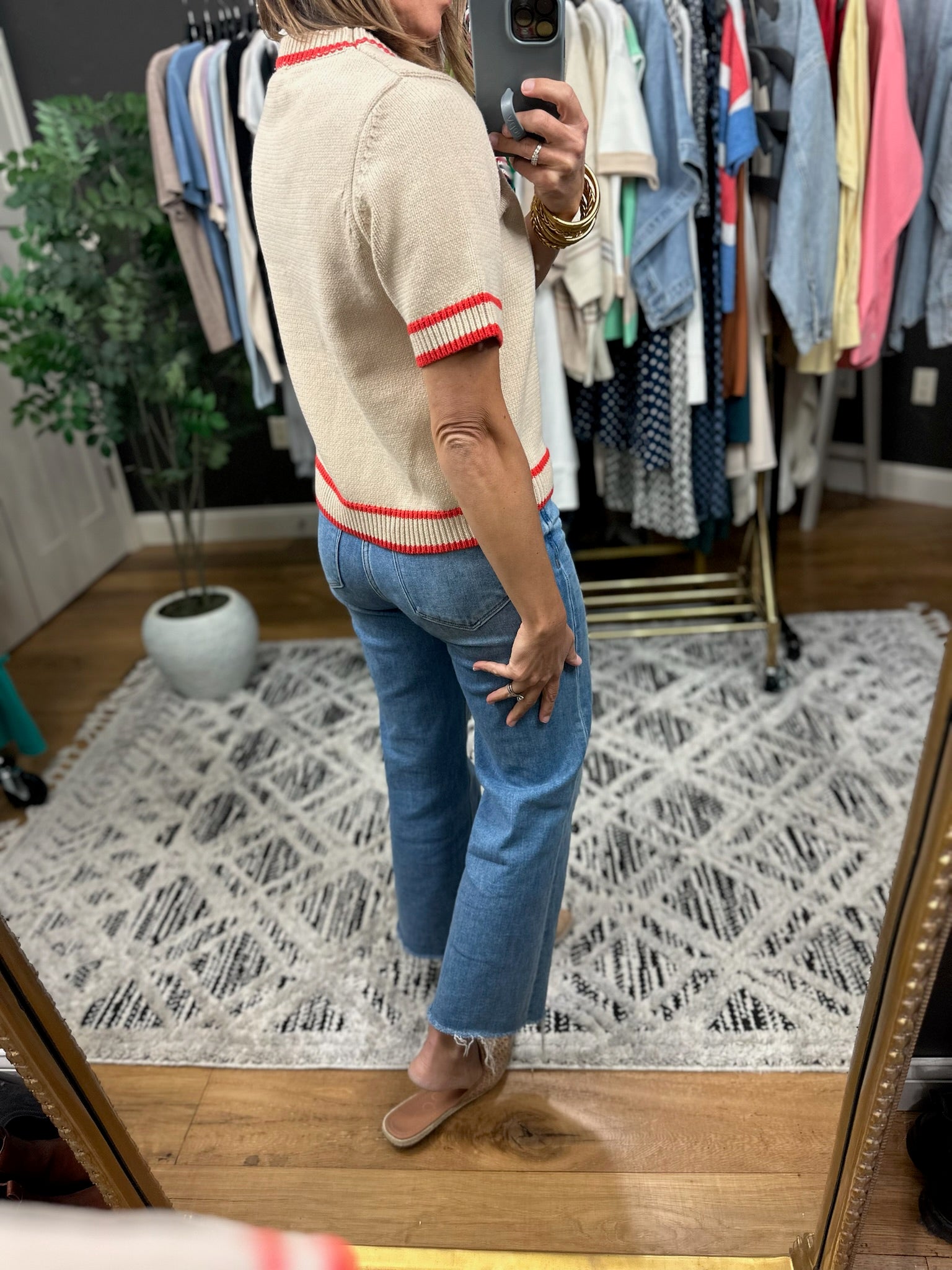 The Right Kind Trim Knit Top-Sweaters-Wishlist-Anna Kaytes Boutique, Women's Fashion Boutique in Grinnell, Iowa