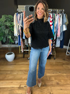 Thoughts For You Lace Top-Short Sleeves-Doe & Rae-Anna Kaytes Boutique, Women's Fashion Boutique in Grinnell, Iowa