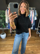 Thoughts For You Lace Top-Short Sleeves-Doe & Rae-Anna Kaytes Boutique, Women's Fashion Boutique in Grinnell, Iowa