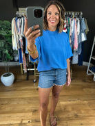 All Over Again Knit Short Sleeve Top-Short Sleeves-Glam-Anna Kaytes Boutique, Women's Fashion Boutique in Grinnell, Iowa