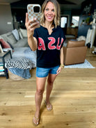Home Of The Brave Raw-Edge Top - Black-Bucketlist-Anna Kaytes Boutique, Women's Fashion Boutique in Grinnell, Iowa