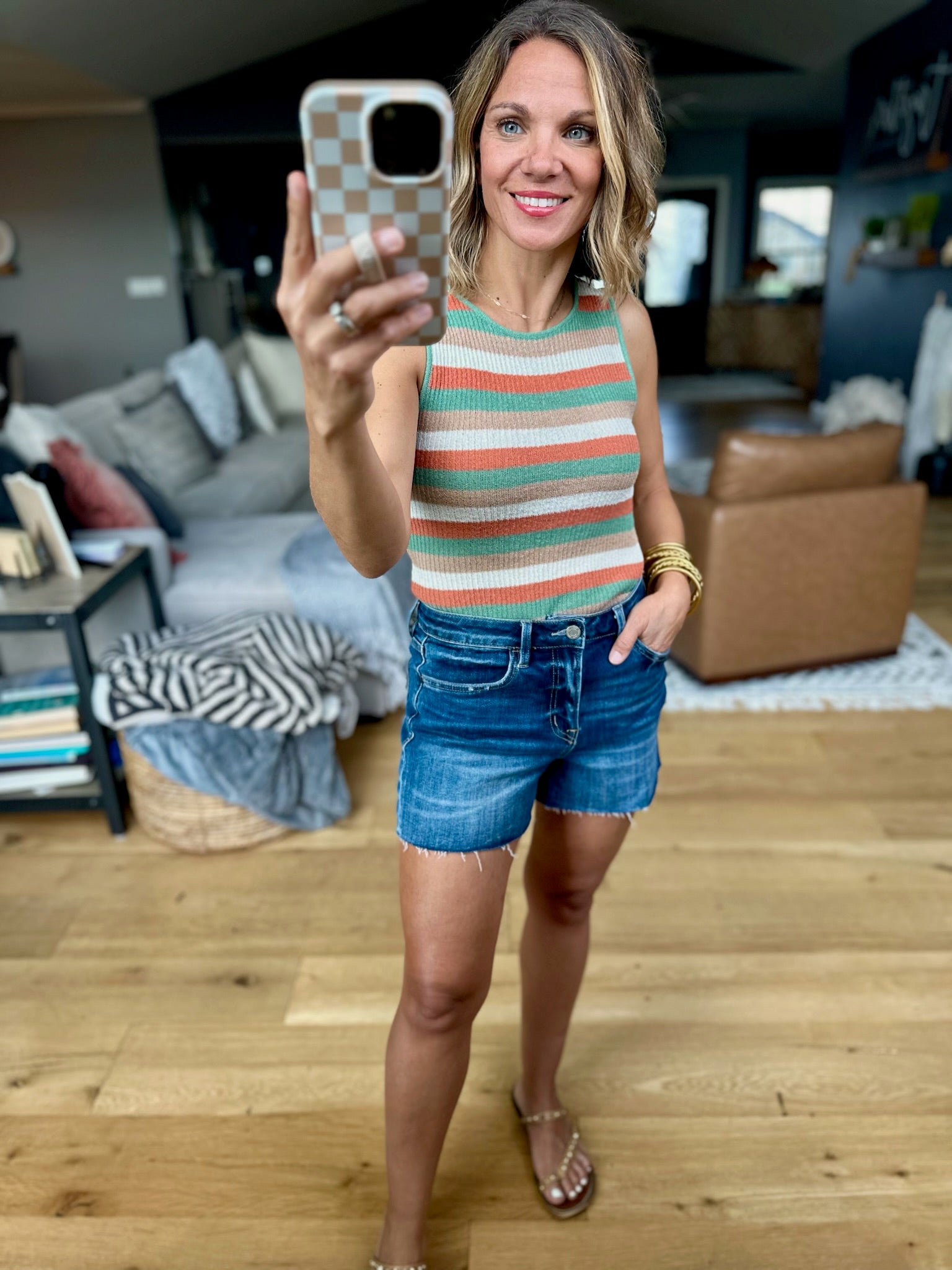 Years Go By Striped Knit Top - Multiple Options-Be Cool-Anna Kaytes Boutique, Women's Fashion Boutique in Grinnell, Iowa