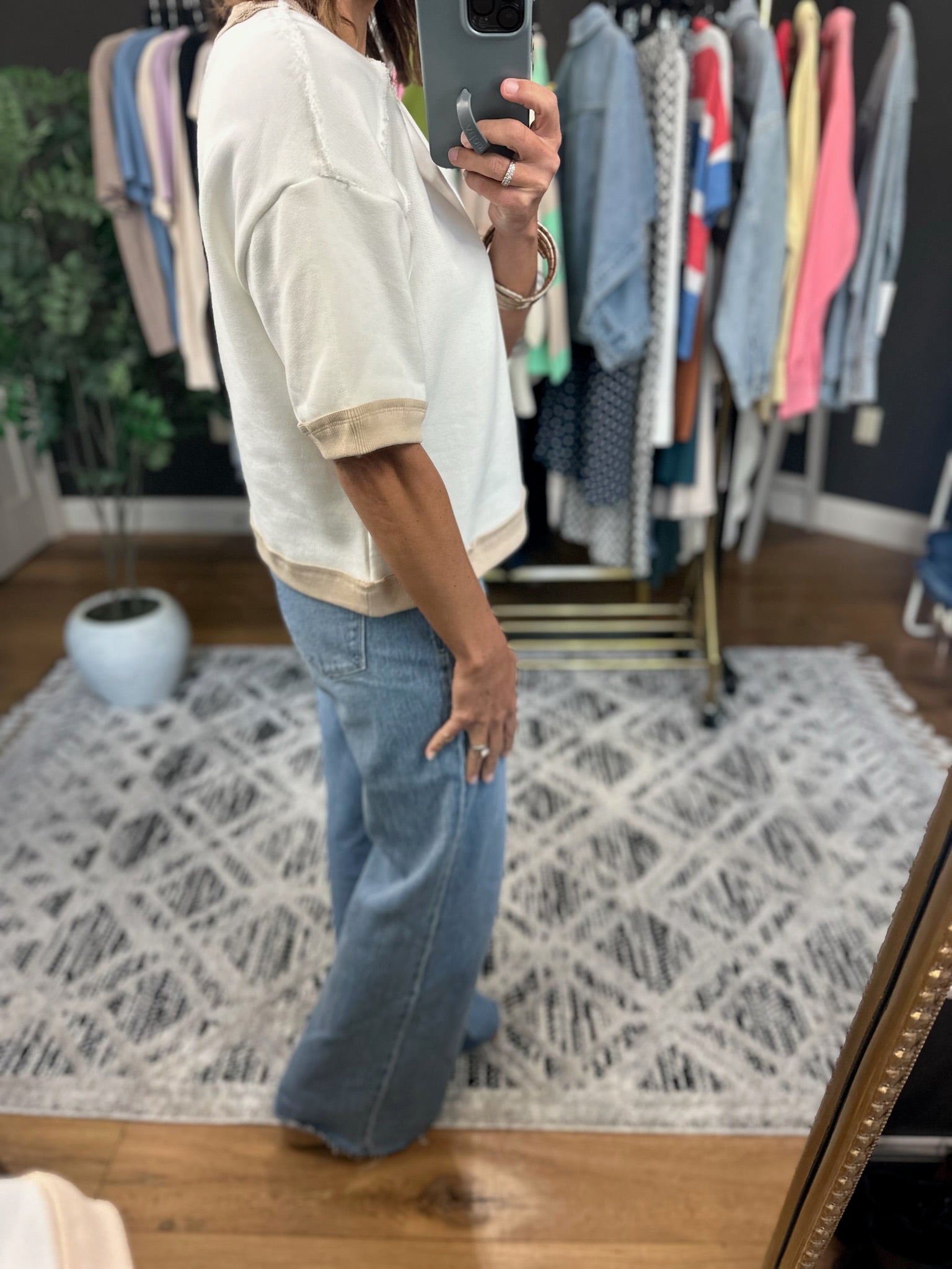 Time Will Tell Crew Tee-Short Sleeves-Wishlist-Anna Kaytes Boutique, Women's Fashion Boutique in Grinnell, Iowa