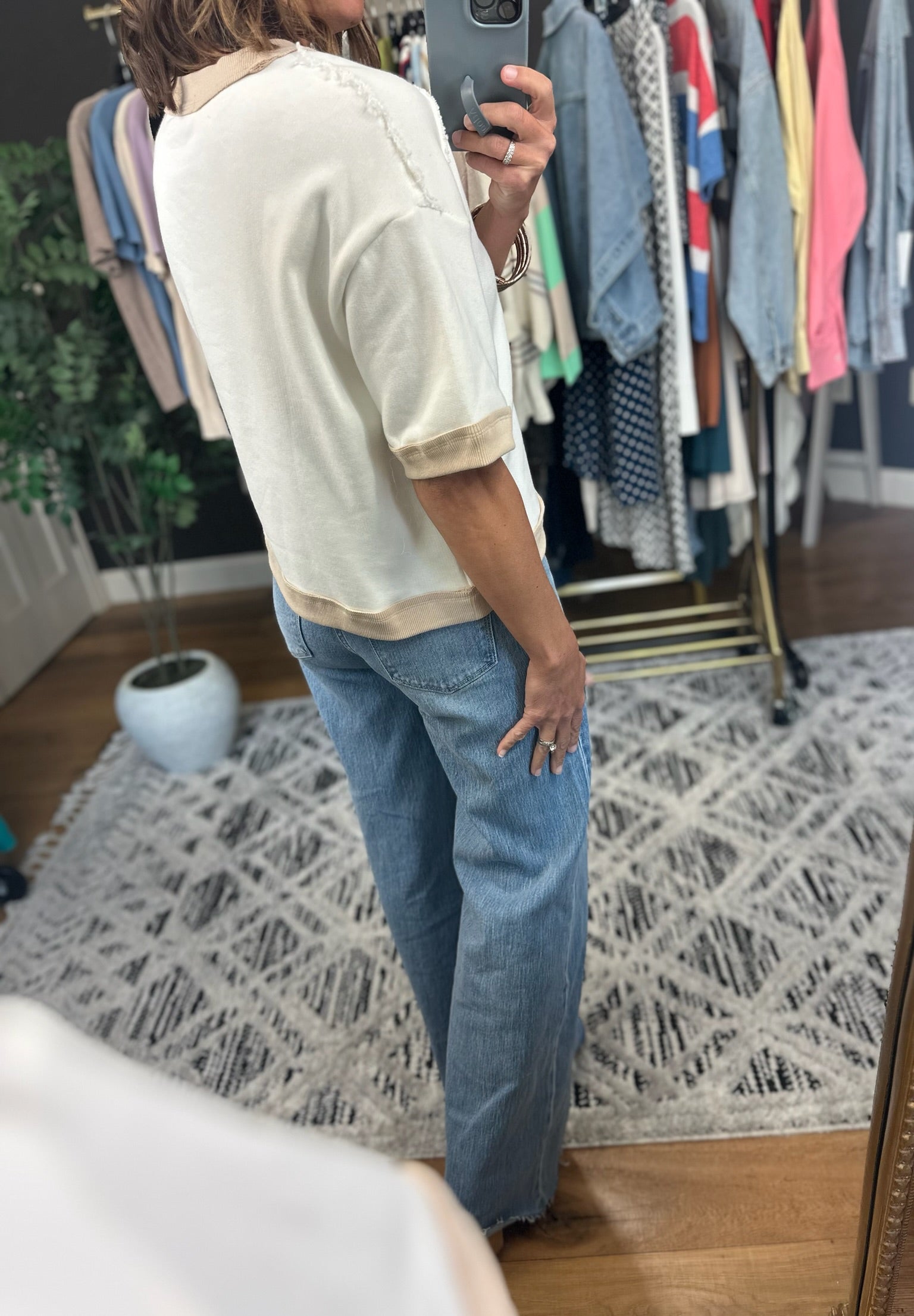 Time Will Tell Crew Tee-Short Sleeves-Wishlist-Anna Kaytes Boutique, Women's Fashion Boutique in Grinnell, Iowa