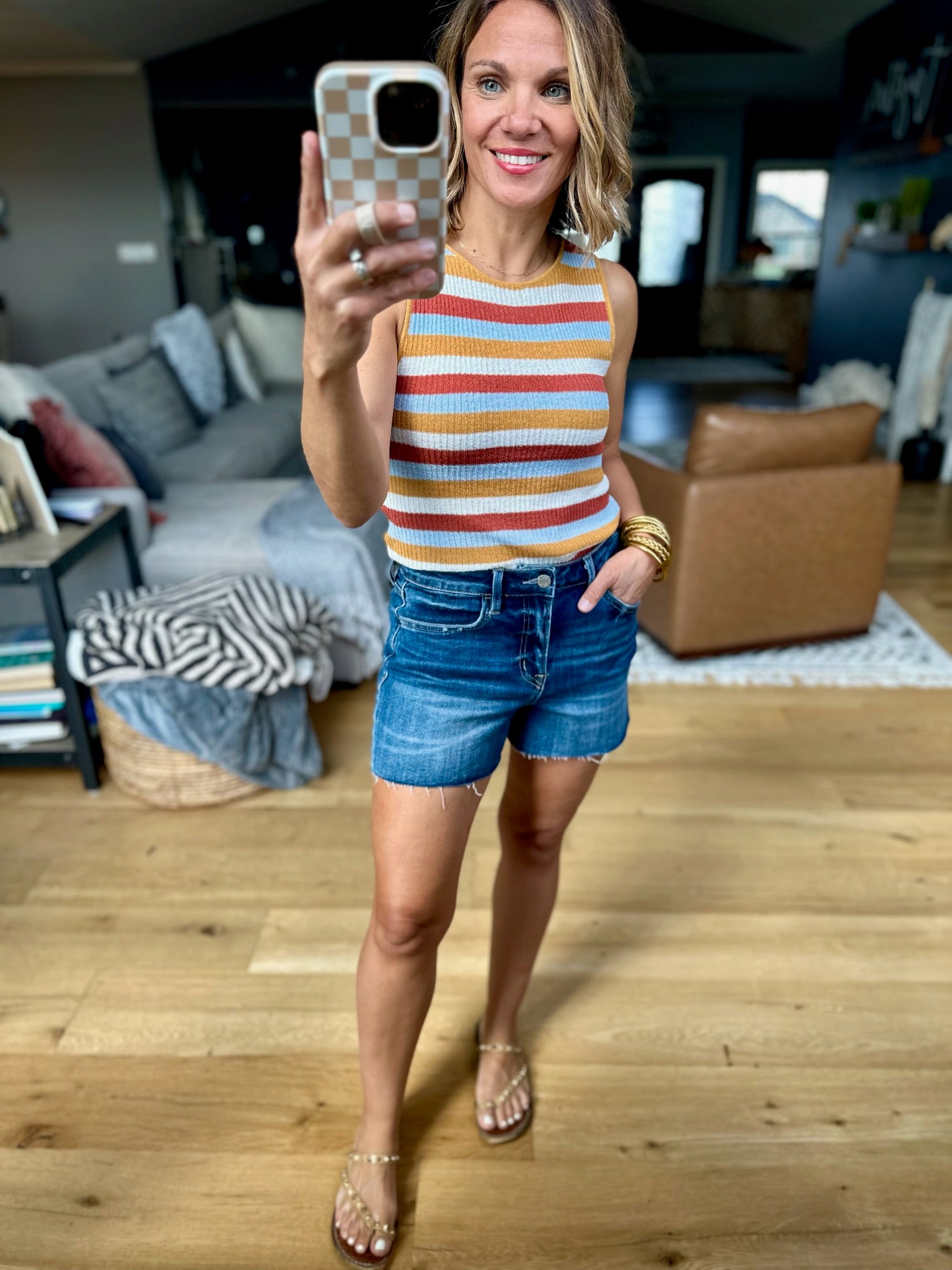 Years Go By Striped Knit Top - Multiple Options-Be Cool-Anna Kaytes Boutique, Women's Fashion Boutique in Grinnell, Iowa