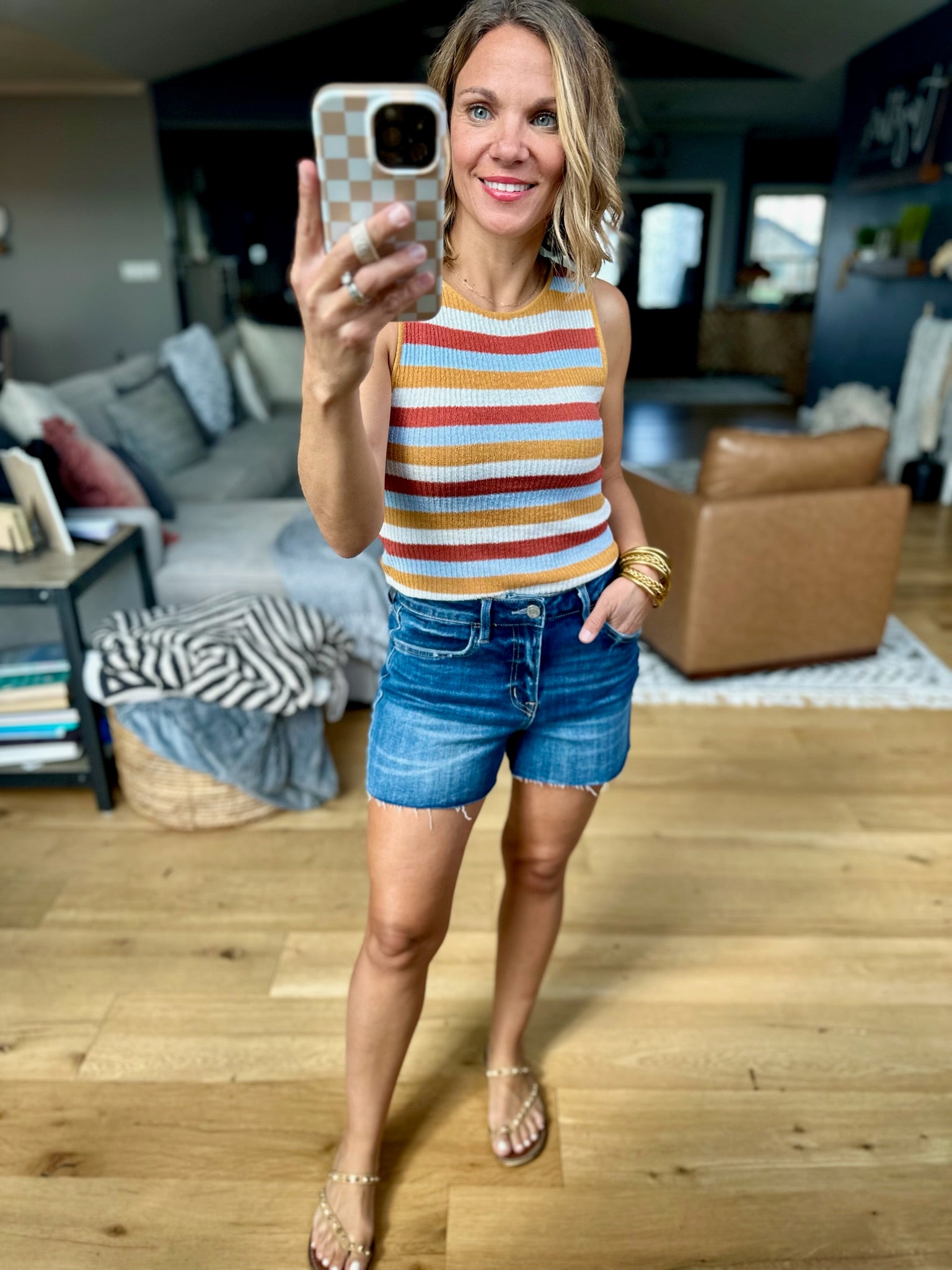 Years Go By Striped Knit Top - Multiple Options-Be Cool-Anna Kaytes Boutique, Women's Fashion Boutique in Grinnell, Iowa