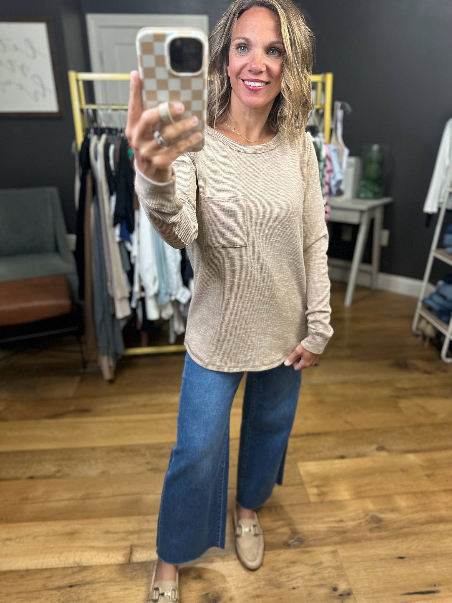 Always Possible Pocket Long Sleeve Top - Multiple Options-Staccato-Anna Kaytes Boutique, Women's Fashion Boutique in Grinnell, Iowa