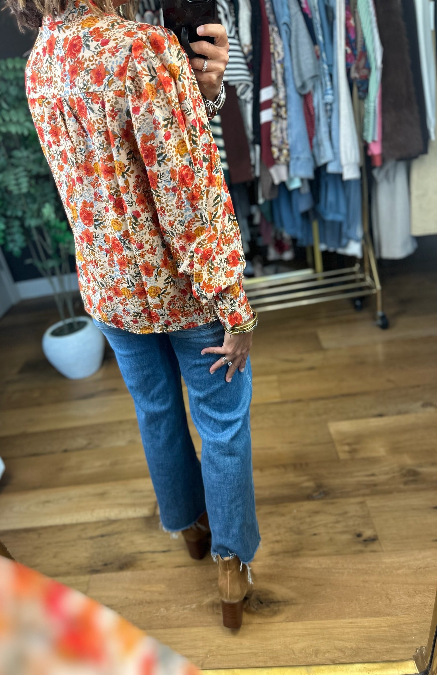 Worth My Wild Floral Top-Long Sleeves-Fate-Anna Kaytes Boutique, Women's Fashion Boutique in Grinnell, Iowa