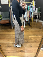 **Obvious Reasons Leopard Straight Midi Skirt - Brown-Skirts-Be Cool-Anna Kaytes Boutique, Women's Fashion Boutique in Grinnell, Iowa