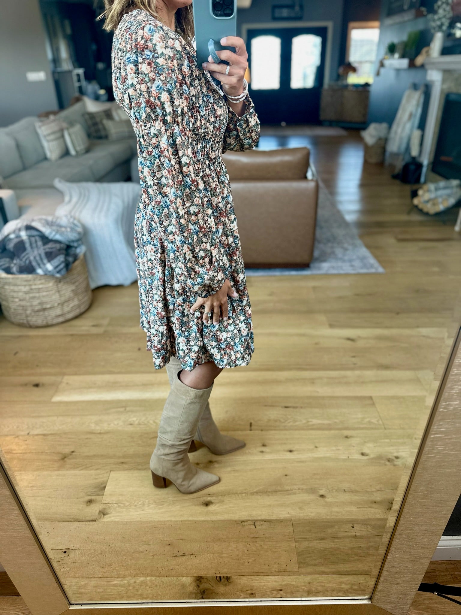 A Little Love For You Floral Dress-Anniewear-Anna Kaytes Boutique, Women's Fashion Boutique in Grinnell, Iowa