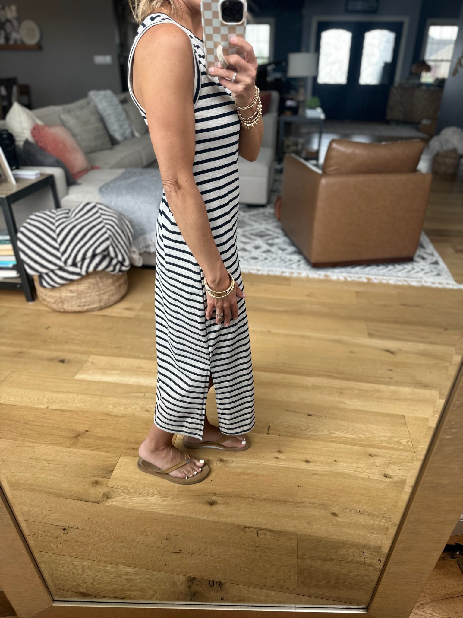Stand By Me Striped Midi Dress - Multiple Options-Dresses-Eesome-Anna Kaytes Boutique, Women's Fashion Boutique in Grinnell, Iowa