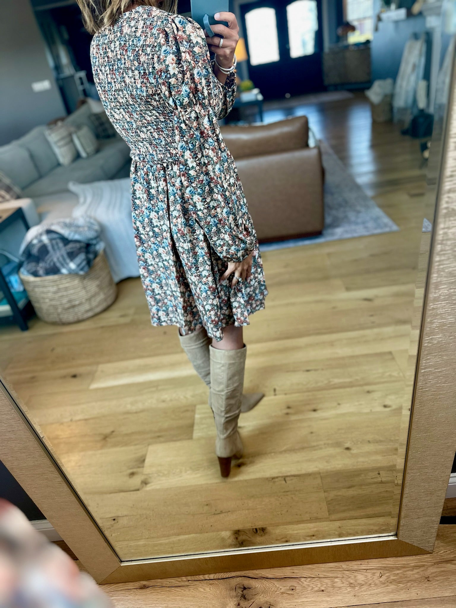 A Little Love For You Floral Dress-Anniewear-Anna Kaytes Boutique, Women's Fashion Boutique in Grinnell, Iowa