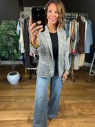 Back In Business Heathered Blazer-Jackets-Doe & Rae-Anna Kaytes Boutique, Women's Fashion Boutique in Grinnell, Iowa