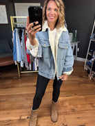 The Cecelia Sherpa Lined Denim Jacket-Wishlist-Anna Kaytes Boutique, Women's Fashion Boutique in Grinnell, Iowa