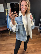 The Cecelia Sherpa Lined Denim Jacket-Wishlist-Anna Kaytes Boutique, Women's Fashion Boutique in Grinnell, Iowa