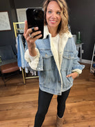 The Cecelia Sherpa Lined Denim Jacket-Wishlist-Anna Kaytes Boutique, Women's Fashion Boutique in Grinnell, Iowa