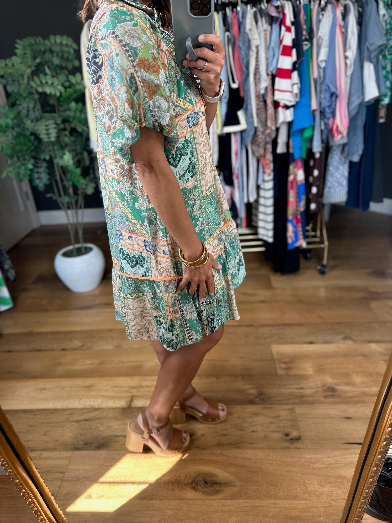 Down My Path Shift Dress-Dresses-Umgee-Anna Kaytes Boutique, Women's Fashion Boutique in Grinnell, Iowa