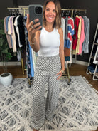The Carrie Patterned Wide-Leg Pants-Pants-Be Cool-Anna Kaytes Boutique, Women's Fashion Boutique in Grinnell, Iowa