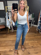 The Vivian Mid-Rise Straight Crop Denim-Jeans-Vervet-Anna Kaytes Boutique, Women's Fashion Boutique in Grinnell, Iowa