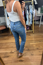 The Vivian Mid-Rise Straight Crop Denim-Jeans-Vervet-Anna Kaytes Boutique, Women's Fashion Boutique in Grinnell, Iowa