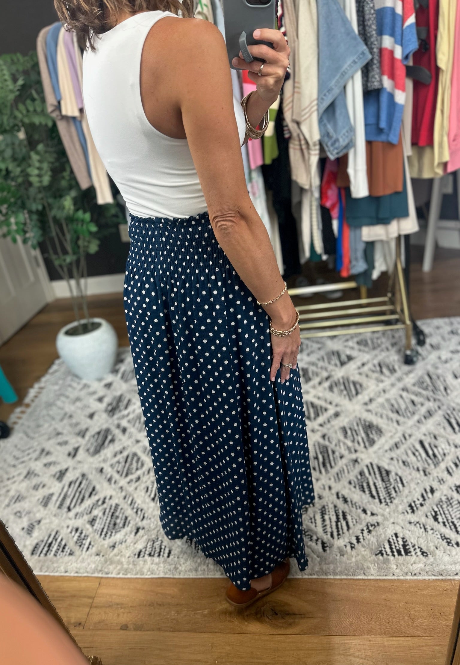Everything Good Polka Dot Skirt-Dresses-Wishlist-Anna Kaytes Boutique, Women's Fashion Boutique in Grinnell, Iowa