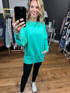 The Clara Pocket Crewneck Sweatshirt 2.0 - Multiple Options-Sweaters-Zenana TTW-5176D4-Anna Kaytes Boutique, Women's Fashion Boutique in Grinnell, Iowa