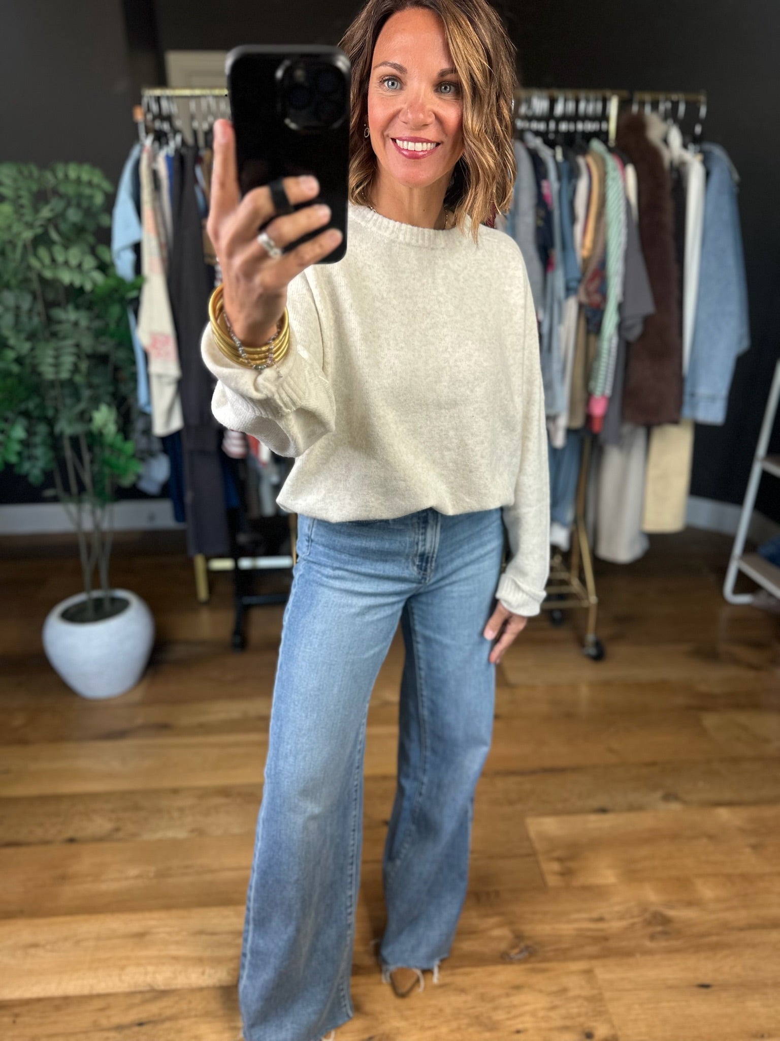 Match My Energy Lightweight Knit Sweater-Sweaters-Blu Pepper-Anna Kaytes Boutique, Women's Fashion Boutique in Grinnell, Iowa